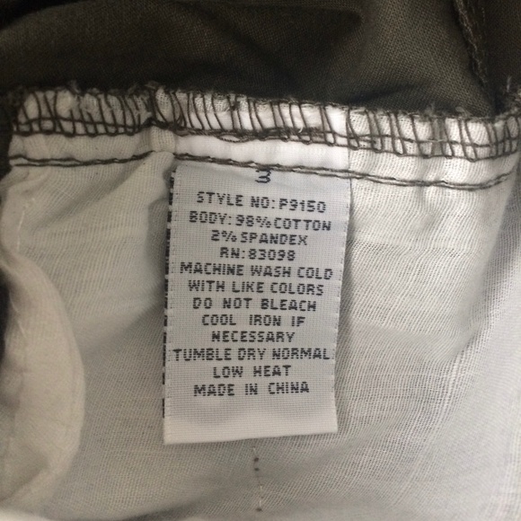 Ci Sono Los Angeles Green and Black Polka Dot Skinnies - Picture 5 of 6